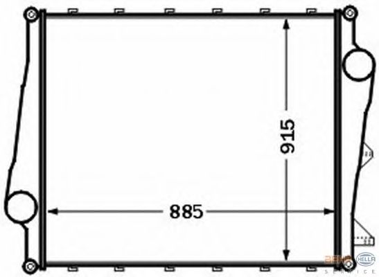 Интеркулер HELLA 8ML 376 777-071