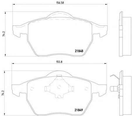 Тормозные колодки HELLA 8DB 355 008-001