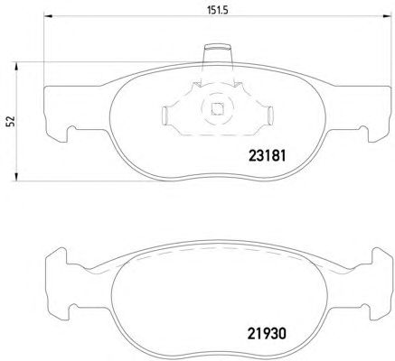 Тормозные колодки HELLA 8DB 355 008-431