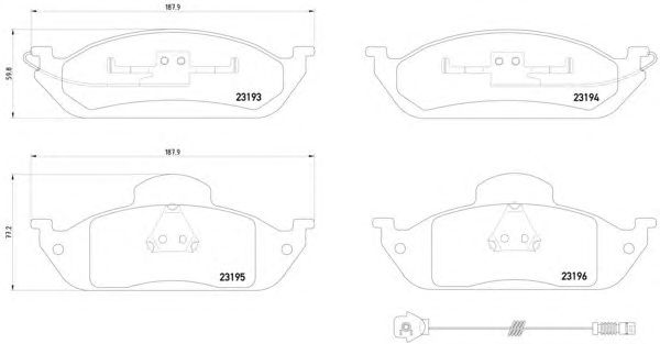 Тормозные колодки HELLA 8DB 355 008-661