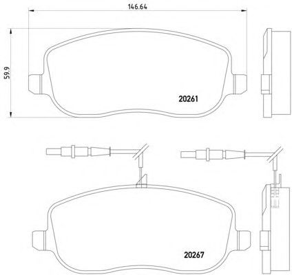 Тормозные колодки HELLA 8DB 355 010-501