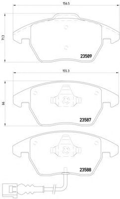 Тормозные колодки HELLA 8DB 355 010-581