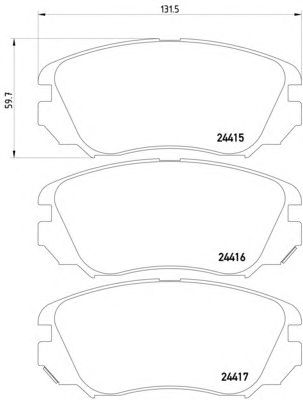 Тормозные колодки HELLA 8DB 355 013-051