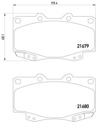 Тормозные колодки HELLA 8DB 355 013-481