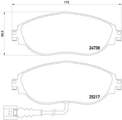 Тормозные колодки HELLA 8DB 355 015-921