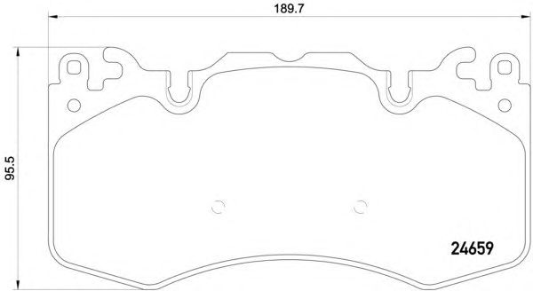 Гальмівні колодки HELLA 8DB 355 016-151