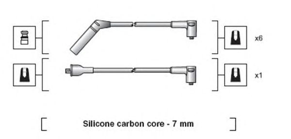 Комплект высоковольтных проводов MAGNETI MARELLI 941318111062