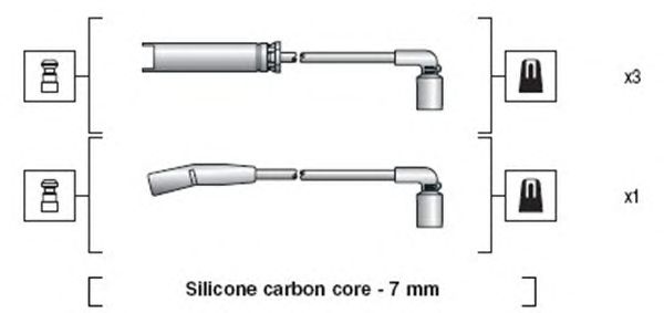 Комплект высоковольтных проводов MAGNETI MARELLI 941318111273