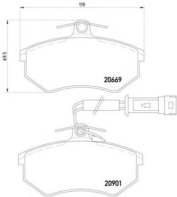 Тормозные колодки HELLA 8DB 355 017-651