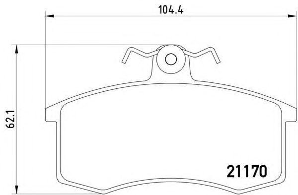Тормозные колодки HELLA 8DB 355 017-731