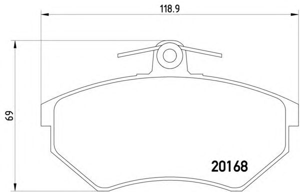 Тормозные колодки HELLA 8DB 355 017-901