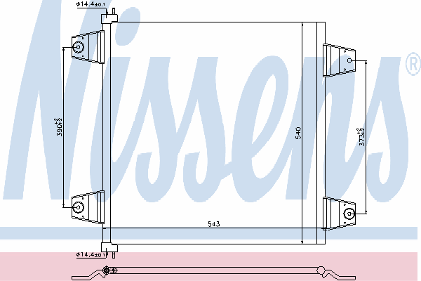 Радиатор кондиционера NISSENS 940031