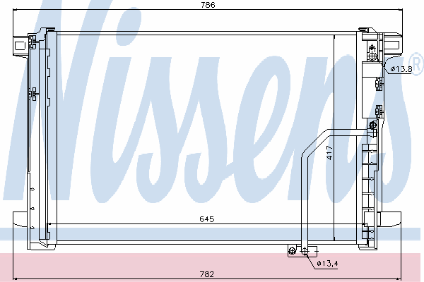 Радиатор кондиционера NISSENS 940035
