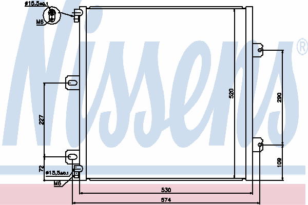 Радиатор кондиционера NISSENS 940076