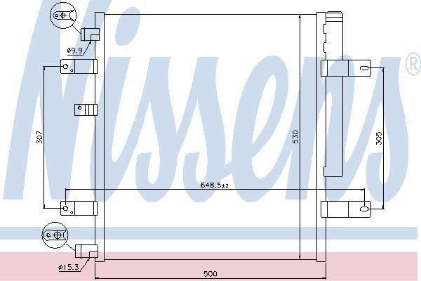 Радиатор кондиционера NISSENS 940094