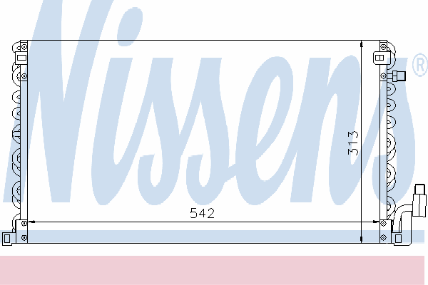Радиатор кондиционера NISSENS 94191