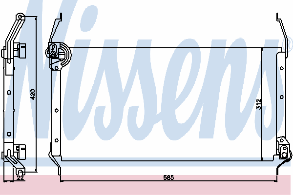 Радиатор кондиционера NISSENS 94195