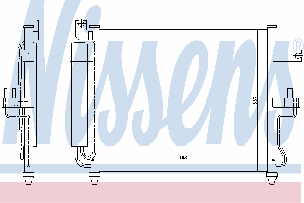 Радиатор кондиционера NISSENS 94452