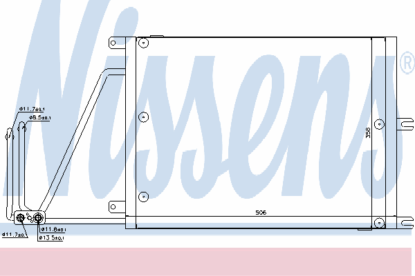 Радиатор кондиционера NISSENS 94623