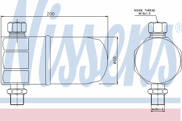 Осушитель кондиционера NISSENS 95324