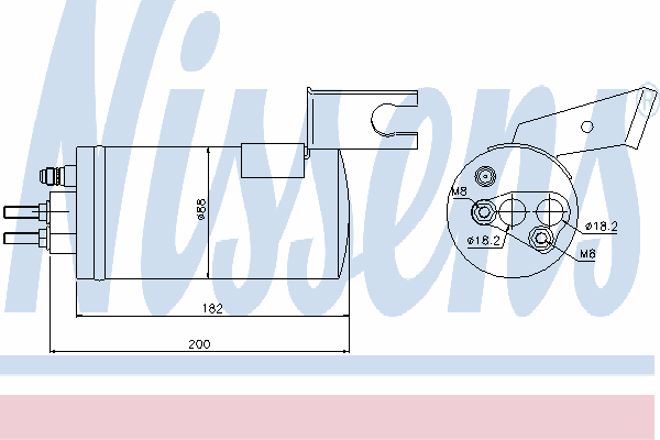 Осушувач кондиціонера NISSENS 95368