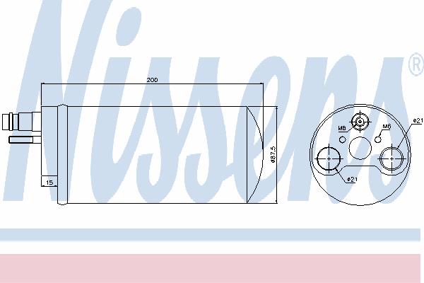 Осушитель кондиционера NISSENS 95461