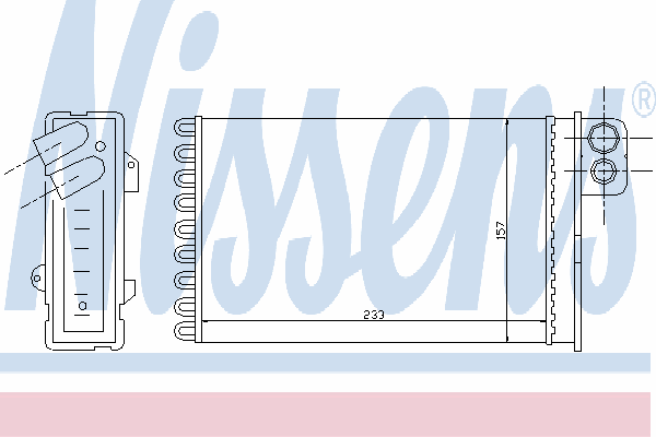 Радиатор отопителя NISSENS 71152