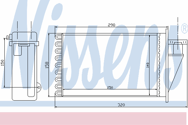 Радиатор отопителя NISSENS 71444