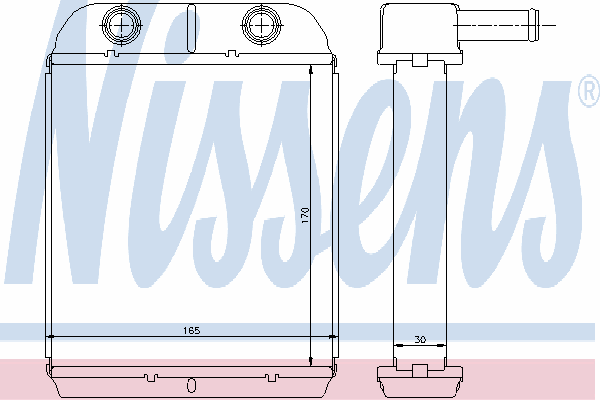 Радиатор отопителя NISSENS 77504