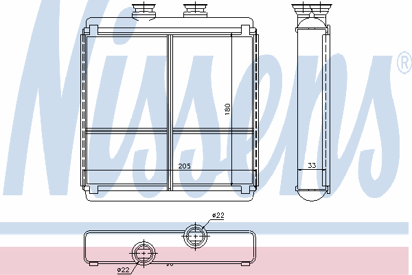 Радиатор отопителя NISSENS 72042