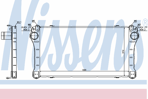 Интеркулер NISSENS 96564