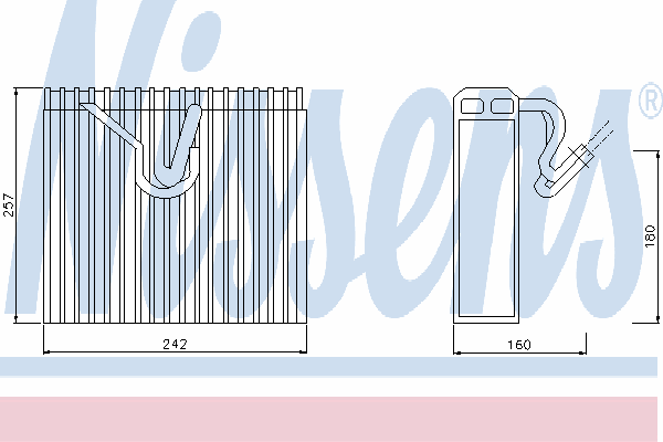 Испаритель кондиционера NISSENS 92187