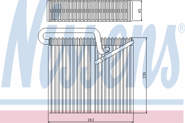 Испаритель кондиционера NISSENS 92190