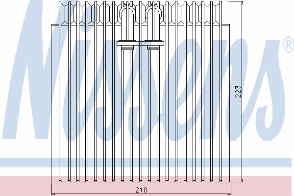Испаритель кондиционера NISSENS 92072