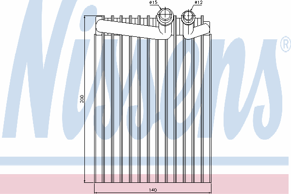 Испаритель кондиционера NISSENS 92249