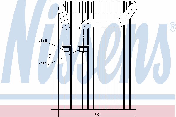 Испаритель кондиционера NISSENS 92237