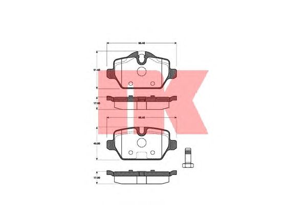 Тормозные колодки NK 221530