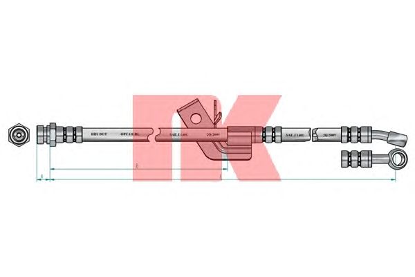 Тормозной шланг NK 853449