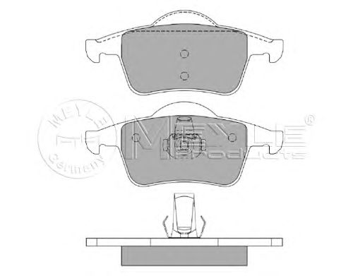Тормозные колодки MEYLE 025 230 7616