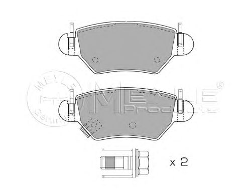 Тормозные колодки MEYLE 025 232 5817/W