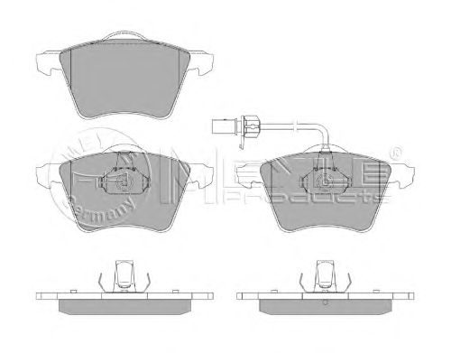 Тормозные колодки MEYLE 025 234 1819/W