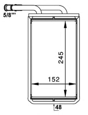 Радиатор отопителя NRF 54234