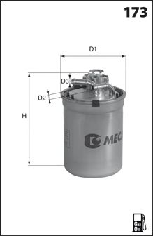 Паливний фільтр MECAFILTER ELG5415