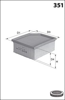 Воздушный фильтр MECAFILTER ELP9202