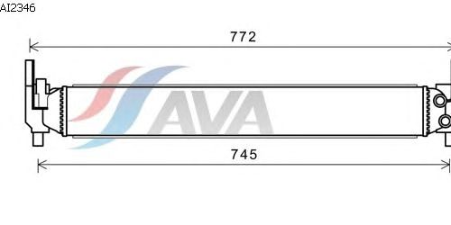 Радиатор, охлаждение двигателя AVA QUALITY COOLING AI2346