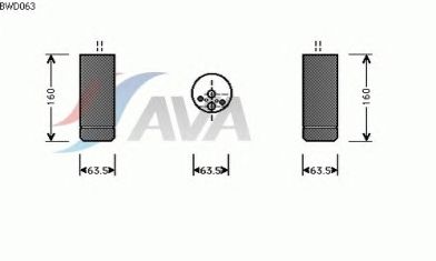 Осушитель кондиционера AVA QUALITY COOLING BWD063
