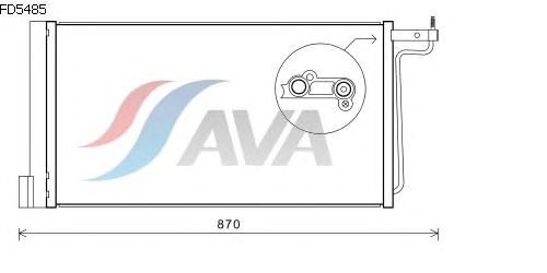 Радиатор кондиционера AVA QUALITY COOLING FD5485