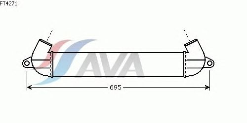 Интеркулер AVA QUALITY COOLING FT4271