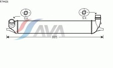 Интеркулер AVA QUALITY COOLING RT4426