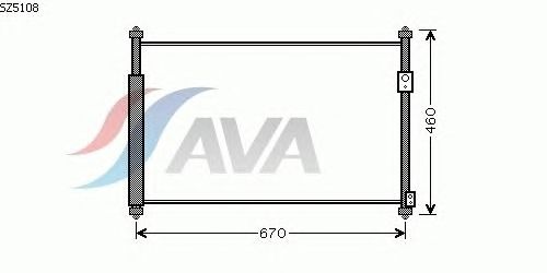 Радиатор кондиционера AVA QUALITY COOLING SZ5108